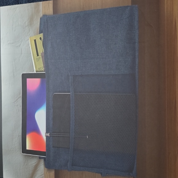 HOME EXPRESSIONS 3-Section Bedside Storage Organizer - Navy - Picture 7 of 7